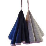 Turkish Cotton Hand Towels 1 Navy Blue, 1 Gray